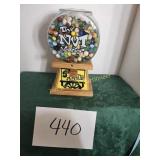 The Nut  Vender is full of Marbles