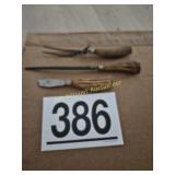 Vintage Bone Carving Set