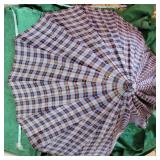Vintage Plastic Clear Curve Handle Umbrella
