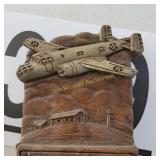 Vietnam War Plane On Syroco Wood Match Holder