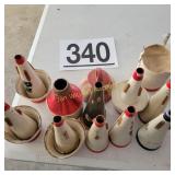 Different Size Mutes for Brass Musical Horns