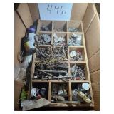 Wood Cubby Hole Box, Nails, Screws and more