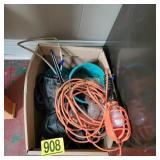 Trouble light and contents of box