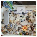 Earrings, Pins, ( Not the Tray)