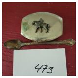 Nickel Silver Buckle, Spoon