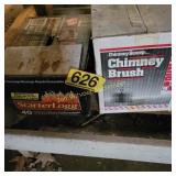 Starter Logs and Chimney Brush