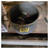 Metal Pan and Contents