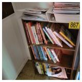Small Book Case and Cookbooks