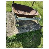 Wheel Barrow Tub and Dble Sink Base