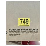 NIB Cordless Snow Blower