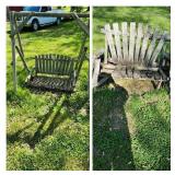 Swing and Lawn Bench