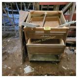 Cabinet and Wood Wedge