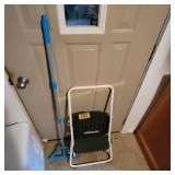 2 Step Stool, Broom