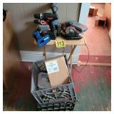 Tools, TV Tray and Milk Crates