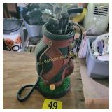Vintage Golf Bag landline phone, a novelty