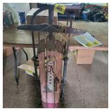 Vintage Sled with Original Painting by the Owner
