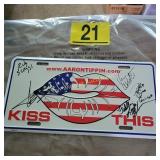 Kiss This Plate Signed