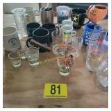 Glasses, Shot Glasses, Mugs