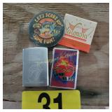 Zippo and Dehon Lighters