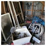 Sink, Push Mowers, Window Frames, Tarp,