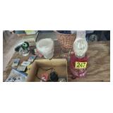 Oil Lamp, Tapes, basket