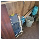 Pepsi Chair, Buckets, Pipe Wrench,