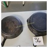 2 Cast Iron Skillets