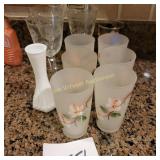 Frosted Dog Wood Glasses, Disney Glass