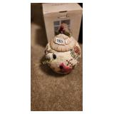 Cute Christmas Bird Pot
