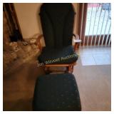 Glider Rocker and Ottaman