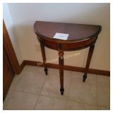 Vintage Half Moon Table