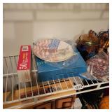 Carnival Glass, Paper Plates,