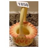 Fenton Basket, Signed on bottom