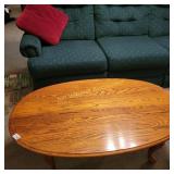 Oak Oval Coffee Table