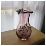 Fenton Amethyst Art Glass Vase
