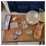 Glass, Vintage Coasters,