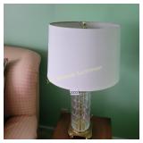 Vintage Cut Crystal Dresden Table Lamp