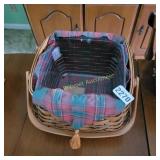 Longaberger Basket and Lining