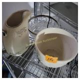 Pitcher, Bowl