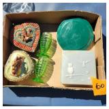 Trinket Boxes, Green Depression