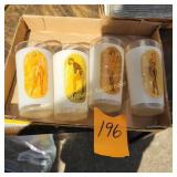 Vtg MCM Federal Drinking Glass Nudie Peek A Boo