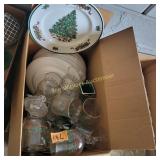 Christmas Plates, Glasses