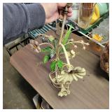 Art Deco Metal Hanging Light Not Tested