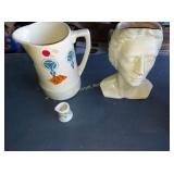 Vtg Buchan Pitcher,  Head Planter
