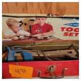 Vtg Blue Diamond Tool box