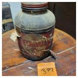 Vtg Kendal Glass Oil Jar