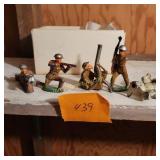 Set Vtg Cast Military Soldiers