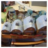 Barn Farm Canister Set, Wire Top Jars