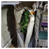 Christmas Wreaths and Garment Bags