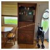 Open Book Case, Writing Desk, Doors on Bottom
